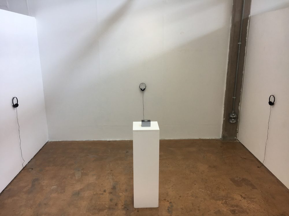 Exhibition space for The Feedback Loop 2019. Lianne Morgan Art 2019